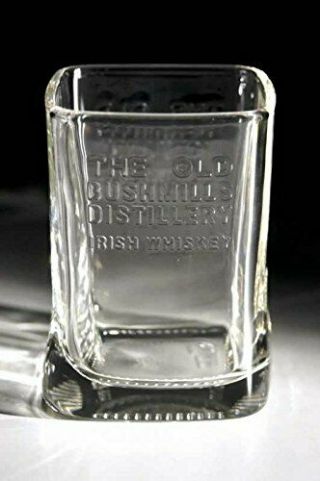 Bushmills Distillery ' s Irish Whiskey On The Rocks Glass Tumblers - Set of 2 3