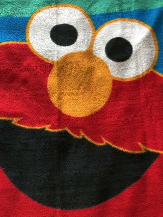 Vintage OWEN Elmo Sesame Street Baby Toddler Blanket 59” X 47” 2
