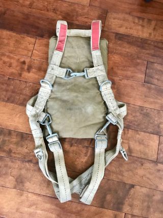 Wwii Ww2 1945 Aaf Red Group Parachute Harness Paratrooper Aircrew