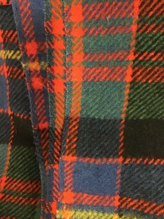 Vintage Erracht Camron R.  W.  Forsyth Scotland 100 Wool Blanket Plaid 61 