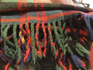 Vintage Erracht Camron R.  W.  Forsyth Scotland 100 Wool Blanket Plaid 61 