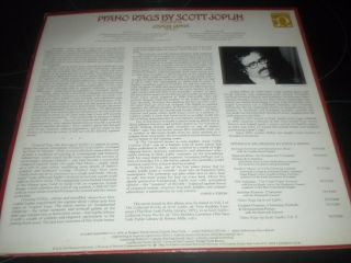 Scott Joplin - Piano Rags Vols.  1 - 3 - 3x Vinyl Record LP Albums - 1974 2