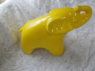 Jaru Elephant - Yellow - 1960/1970 ' s - California Pottery Figurine 3