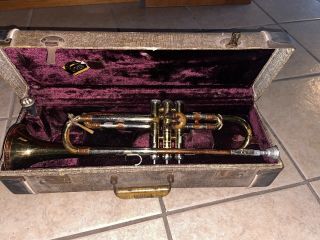 Vintage: Getzen Deluxe Copper Brass Trumpet Case