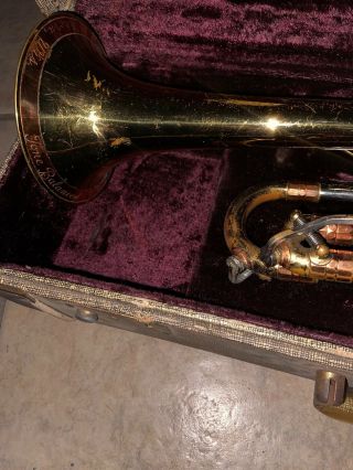 Vintage: Getzen Deluxe COPPER BRASS Trumpet CASE 3