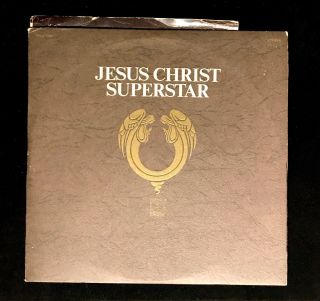 Vintage 1970 - 2 Vinyl Records Jesus Christ Superstar Dxa7206 With Souvenir Progr