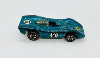 1969 Hot Wheels Redline " Ferrari 312p " Usa Blue