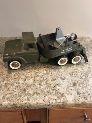 Vintage Structo Us Army Missile Launcher Pressed Steel