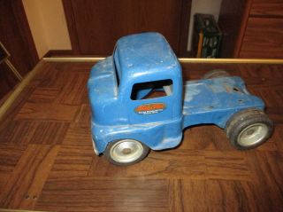 Vintage Tonka Toy Semi Truck,  Pressed Steel,  Cab Over 1952 - 53