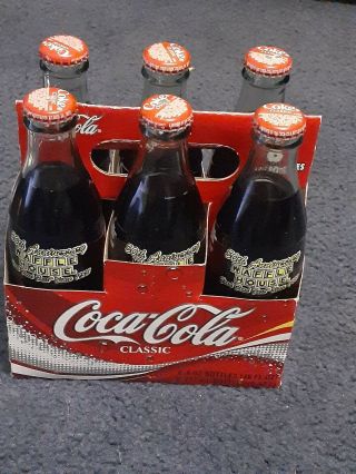 Waffle House 50th Anniversary Coca Cola Bottles 6 Pack