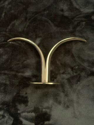 Ystad Metall Lily Brass Candle Holder Only 1 Sweden Mcm