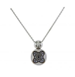 Chimento 18k Gold Black Diamond Pendant Necklace Retail $2720