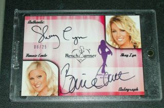 2009 Benchwarmer Shay Lyn Veasy & Bonnie Conte Archive Dual Auto Pink Variant/25