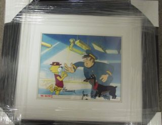 Hanna Barbera Signed Production Cel Top Cat & Officer Dibbles