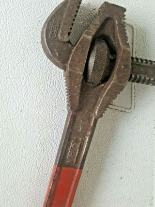 Antique Vintage Rotax - Pipe Wrench Tubar Heavy Duty Plumber Mechanics Tool France