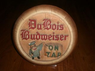Dubois Budweiser On Tap Chalk Sign - Vintage