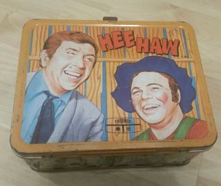 Vintage 1970 Hee Haw Heehaw Metal Lunchbox Missing Thermos