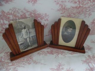 Vintage French Picture Or Photo Frames / Stands - Art Deco