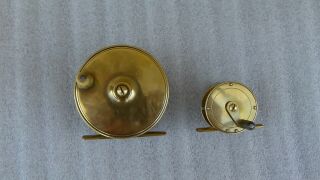 Vintage Brass Fly Fishing Reel In Exceptional