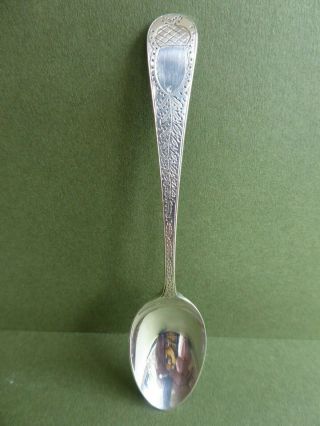 Orig Antique Scottish Edinburgh Arts&crafts Sterling Silver Teaspoon 1881