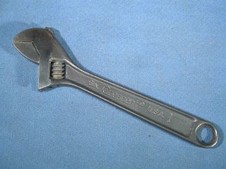 Vintage Crescent Usa Crestoloy 6 " Adjustable Wrench Forged Steel Usa Tool
