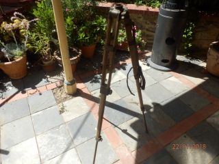 Antique / Vintage Military Field Style Campaine Tripod Most Unusual