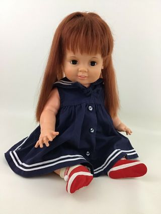 Baby Crissy Large 24 " Red Growing Hair Chrissy 1st Release Ideal Vintage 1972 C1