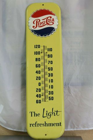Large Pepsi Thermometer Sign