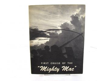 Uss Mount Mckinley Agc - 7 Maiden Cruise Book 1944 1945 Wwii Okinawa Palau Saipan