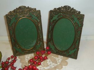 Vintage A Brass Picture Photo Frame Made In Italy Ornate Marked Old Rb1