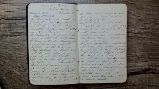 Circa 1886 Handwritten Diary Montana Territory Surveyor Incredible Content