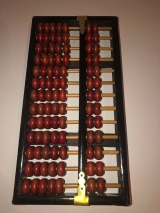 Lotus - Flower Brand Abacus 13 Rods: 11 Wood & 2 Metal 91 Wood Beads China