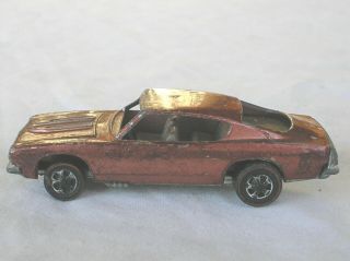 1967 Hot Wheels Redline Custom Barracuda Copper Grey Interior Mattel