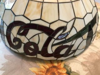 Coca - Cola Hanging Tiffany Style Stain Glass Light Hanging Lamp Fixture 3
