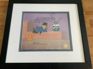 Chuck Jones “grilled Rabbit” Duck Bugs Bunny Serigraph Cel Hand Signed