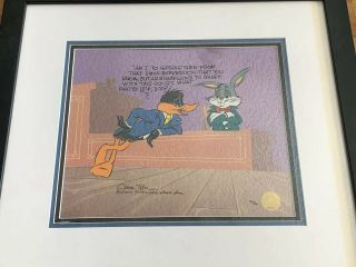 Chuck Jones “Grilled Rabbit” Duck Bugs Bunny Serigraph Cel Hand Signed 2