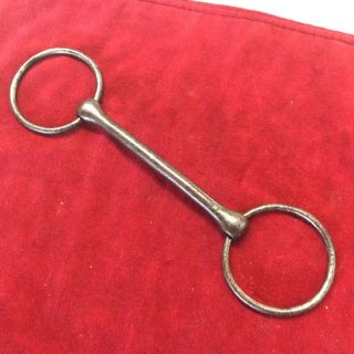 Vintage North & Judd Anchor Mark Solid Mouth Ring Snaffle Bit Horse Tack