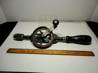 Millers Falls Tools No.  5 Hand Crank Vintage Drill,  Eggbeater Style