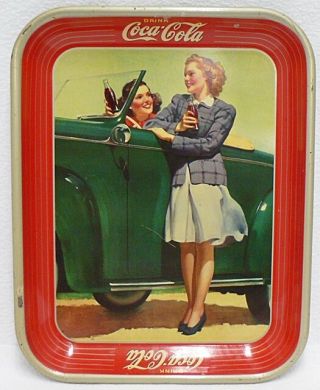 Vintage 1942 Coca Cola Tin Tray