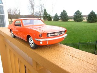 1966 Red Ford Mustang Gt - 16 " Large Scale Dealer Promotional Model