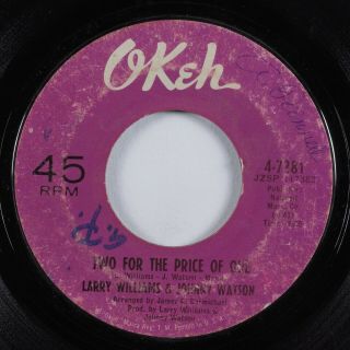 Northern Soul 45 Larry Williams/johnny Watson Two For The Price Of One Okeh Hear