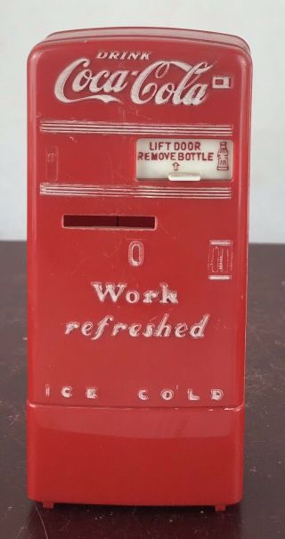 Vintage Drink Coca - Cola /work Refreshed Ice Cold / Coin Vending Machine