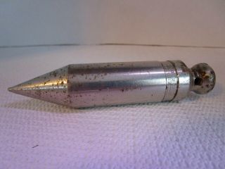 Vintage Mf Co Millers Falls Co.  No 4 Plumb Bob 12 Oz Stainless Steel