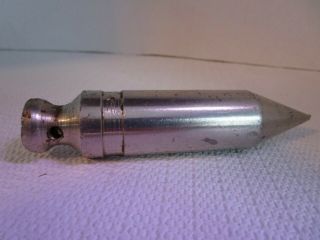 Vintage MF CO Millers Falls Co.  No 4 Plumb Bob 12 Oz Stainless Steel 2