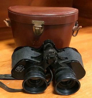 Vintage Carl Zeiss 8 X 30 B Binoculars In Leather Case