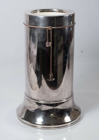 Vintage Gucci Italian Sterling Silver Ice Bucket Wine Cooler W/ Anchor,  Rare