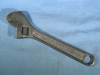 Vintage J.  H.  Williams & Co.  6 " Adjustable Wrench Black Oxide Finish Usa Tool