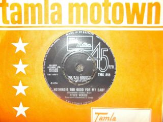 Uk Tamla Motown 45 - Stevie Wonder - " Nothing 