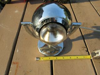 Vintage Eyeball Chrome Ball Lamp Magnetic Base Swivel Art Decco