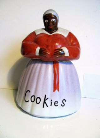 Vintage Cookie Jar Black Americana Mammy Aunt Jemima Ceramic Porcelain Mccoy ?